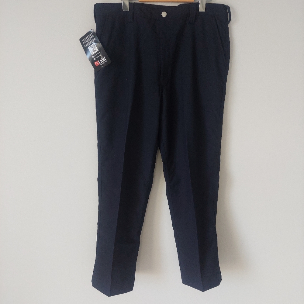 Lion Heavy Weight Flame Resistant Duty Pants, Navy Blue, Men's 36 R